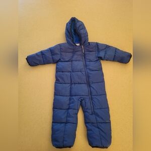 Columbia Kid's Blue Hooded Puffer Snowsuit